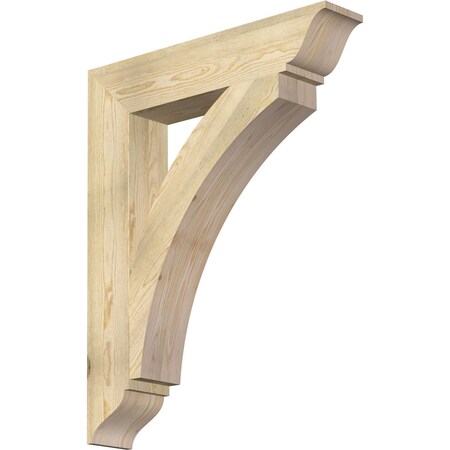 Ekena Millwork Thorton Traditional Rough Sawn Bracket, Douglas Fir, 6"W x 32"D x 40"H BKT06X32X40THR01RDF